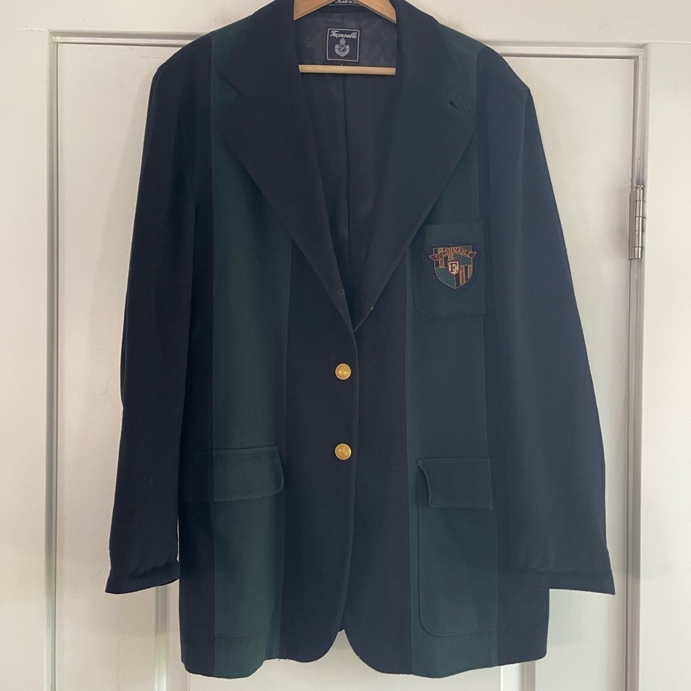 Amazing Vintage Faconnable Wool Blazer - L